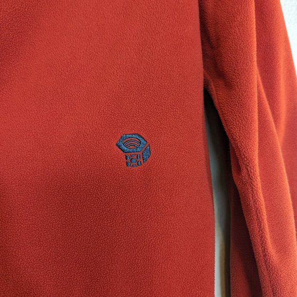 Mountain Hardwear Lightweight Quarter Zip Fleece Mens Size S Red - Picture 8 of 13
